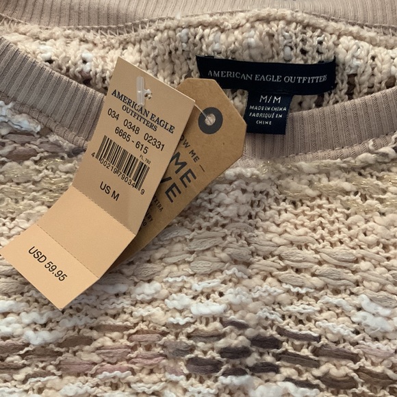 AMERICAN EAGLE STRIPE SWEATER MEDIUM NWT - Picture 2 of 3